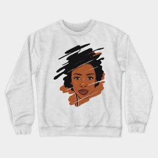 Afro Girl Magic, Melanin, Afro woman, All Chocolate, Black and Beautiful, Tribe. Crewneck Sweatshirt